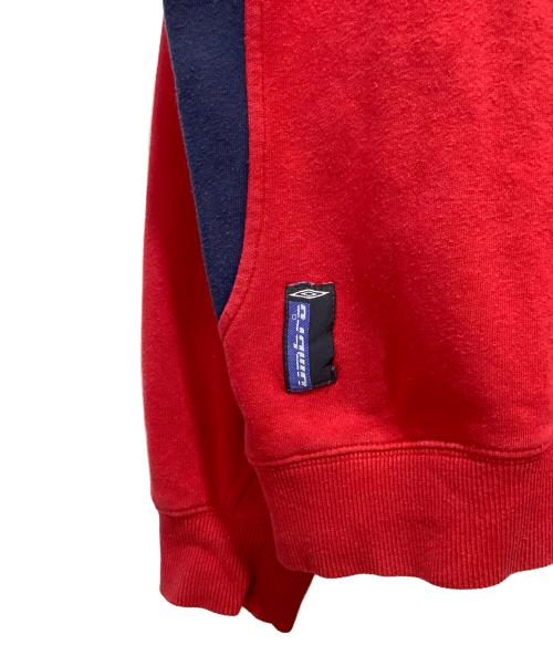 UMBRO（アンブロ）UMBRO (アンブロ) ハーフジップスウェット レッド サイズ:Lの古着・服飾アイテム