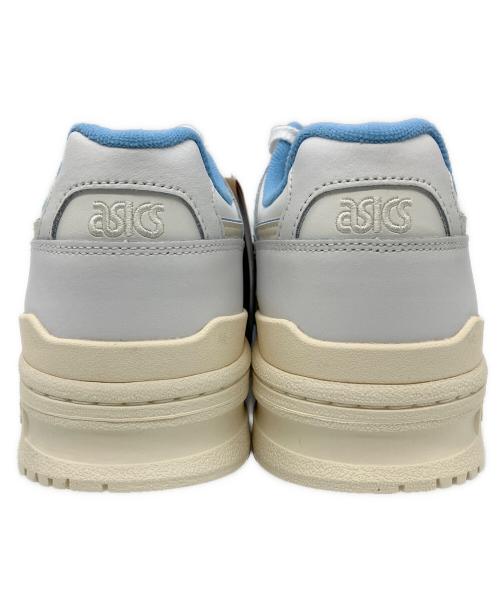 asics（アシックス）asics (アシックス) ローカットスニーカー ホワイト×スカイブルー サイズ:28 未使用品の古着・服飾アイテム
