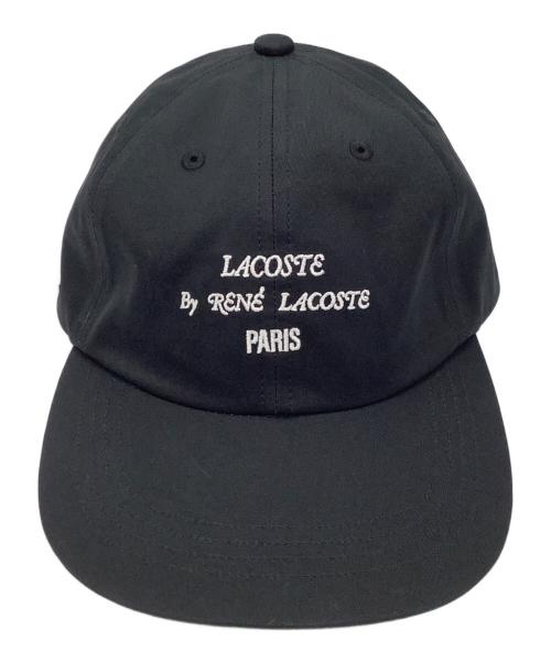 LACOSTE（ラコステ）LACOSTE (ラコステ) ベンタイルキャップ ブラック サイズ:58cmの古着・服飾アイテム