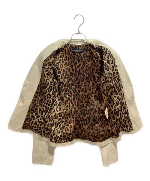 DOLCE & GABBANA（ドルチェ＆ガッバーナ）DOLCE & GABBANA (ドルチェ＆ガッバーナ) テーラードジャケット ベージュ サイズ:40の古着・服飾アイテム