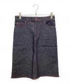 VIVIENNE TAMヴィヴィアンタム）の古着「ドラゴン柄 デニムスカート」｜インディゴ