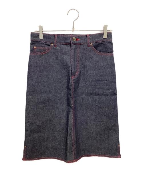 VIVIENNE TAM（ヴィヴィアンタム）VIVIENNE TAM (ヴィヴィアンタム) ドラゴン柄 デニムスカート インディゴの古着・服飾アイテム