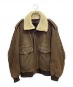Mac Douglasマックダグラス）の古着「フライトレザージャケット」｜ブラウン