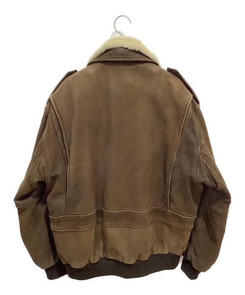 Mac Douglas（マックダグラス）MAC DOUGLAS (マックダグラス) フライトレザージャケット ブラウン サイズ:Lの古着・服飾アイテム