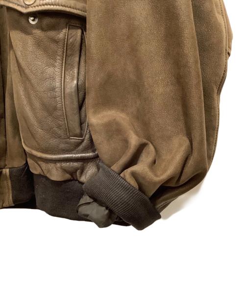 Mac Douglas（マックダグラス）MAC DOUGLAS (マックダグラス) フライトレザージャケット ブラウン サイズ:Lの古着・服飾アイテム