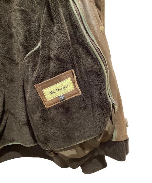 Mac Douglas（マックダグラス）MAC DOUGLAS (マックダグラス) フライトレザージャケット ブラウン サイズ:Lの古着・服飾アイテム