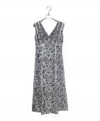 HER LIP TOハーリップトゥ）の古着「lace trimmed floral dress」｜ネイビー