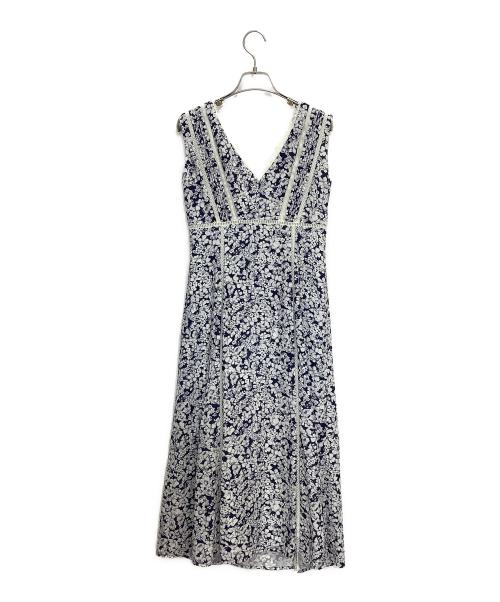 HER LIP TO（ハーリップトゥ）Her lip to (ハーリップトゥ) lace trimmed floral dress ネイビー サイズ:Sの古着・服飾アイテム