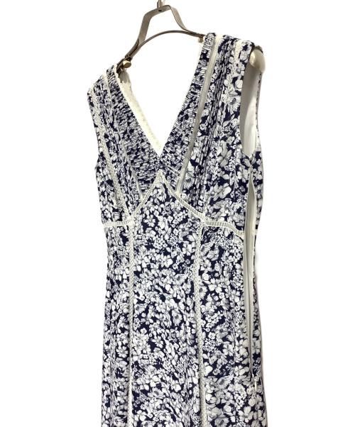 HER LIP TO（ハーリップトゥ）Her lip to (ハーリップトゥ) lace trimmed floral dress ネイビー サイズ:Sの古着・服飾アイテム