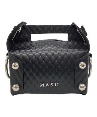 中古・古着通販】masu (エムエーエスユー) LEATHER CAKE BAG ブラック