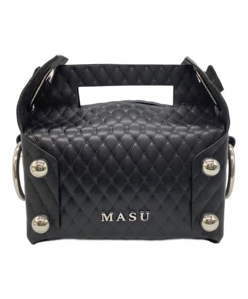 masu（エムエーエスユー）masu (エムエーエスユー) LEATHER CAKE BAG ブラックの古着・服飾アイテム
