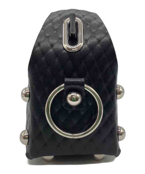 masu（エムエーエスユー）masu (エムエーエスユー) LEATHER CAKE BAG ブラックの古着・服飾アイテム