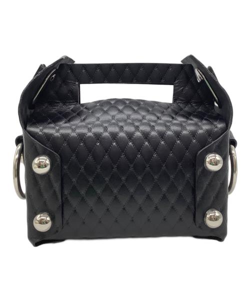 masu（エムエーエスユー）masu (エムエーエスユー) LEATHER CAKE BAG ブラックの古着・服飾アイテム