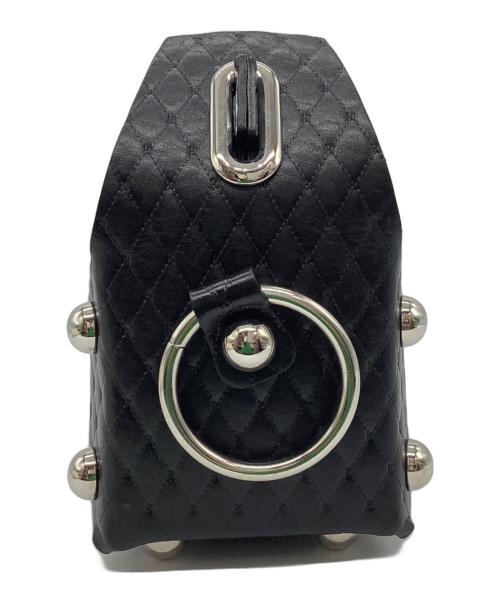 masu（エムエーエスユー）masu (エムエーエスユー) LEATHER CAKE BAG ブラックの古着・服飾アイテム