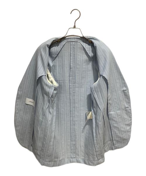 LARDINI（ラルディーニ）LARDINI (ラルディーニ) ストレッチリネンレーヨンライトウェイトシャツジャケット スカイブルー サイズ:46の古着・服飾アイテム