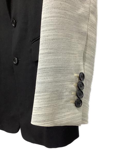 Christian Dior（クリスチャン ディオール）Christian Dior (クリスチャン ディオール) ATELIER バイカラーテーラードジャケット グレー×ブラック サイズ:48の古着・服飾アイテム