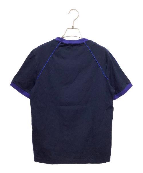 PRADA（プラダ）PRADA (プラダ) 半袖カットソー ネイビー×ブルー サイズ:Mの古着・服飾アイテム