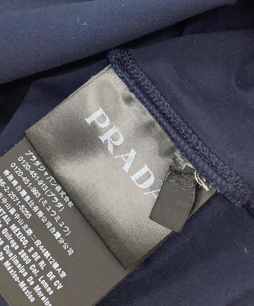 PRADA（プラダ）PRADA (プラダ) 半袖カットソー ネイビー×ブルー サイズ:Mの古着・服飾アイテム