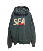 WIND AND SEA×GOD SELECTION XXXウィンダンシー×ゴッド セレクション トリプルエックス）の古着「LOGO HOODIE」｜グリーン