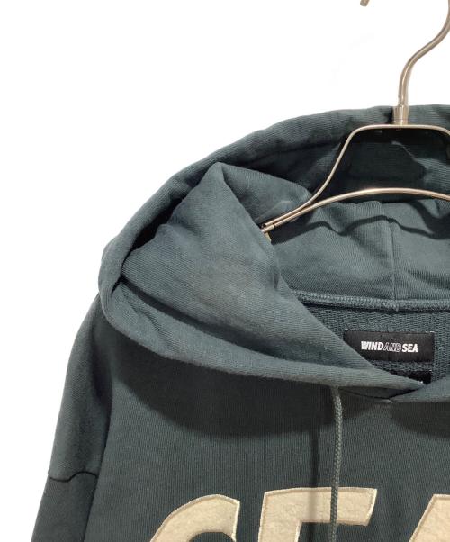 WIND AND SEA（ウィンダンシー）WIND AND SEA (ウィンダンシー) GOD SELECTION XXX (ゴッド セレクション トリプルエックス) LOGO HOODIE グリーン サイズ:Lの古着・服飾アイテム