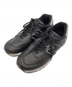 NEW BALANCEニューバランス）の古着「レザースニーカー」｜ブラック