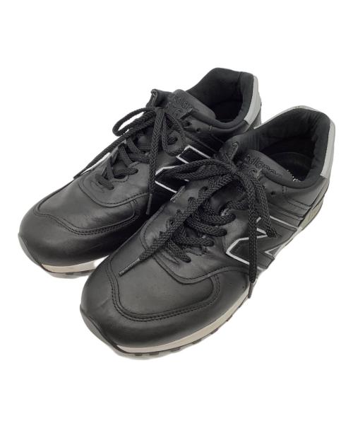 NEW BALANCE（ニューバランス）NEW BALANCE (ニューバランス) レザースニーカー ブラック サイズ:27の古着・服飾アイテム