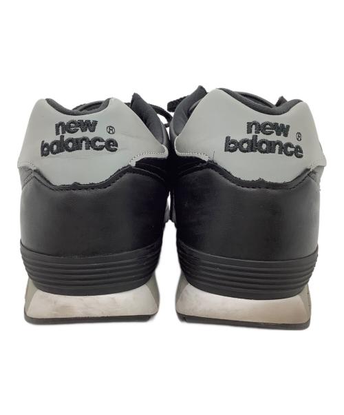 NEW BALANCE（ニューバランス）NEW BALANCE (ニューバランス) レザースニーカー ブラック サイズ:27の古着・服飾アイテム