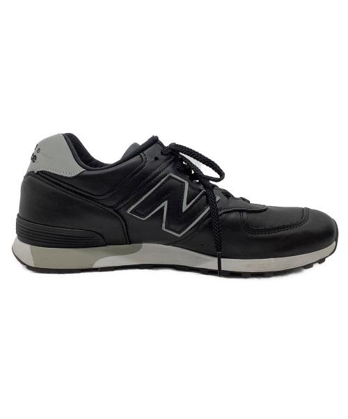 NEW BALANCE（ニューバランス）NEW BALANCE (ニューバランス) レザースニーカー ブラック サイズ:27の古着・服飾アイテム