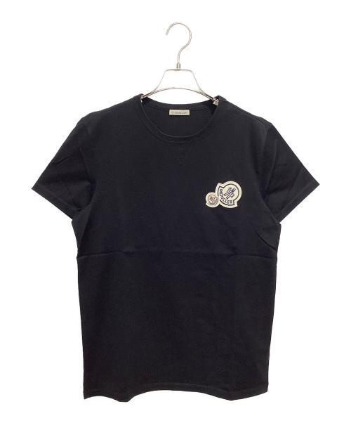 MONCLER（モンクレール）MONCLER (モンクレール) 半袖カットソー ブラック サイズ:Mの古着・服飾アイテム