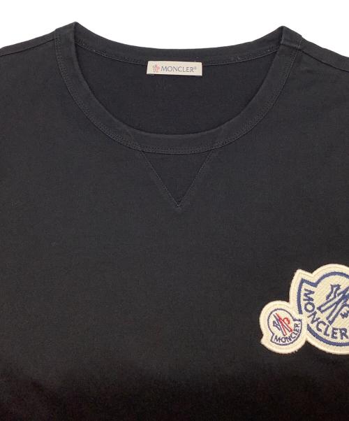 MONCLER（モンクレール）MONCLER (モンクレール) 半袖カットソー ブラック サイズ:Mの古着・服飾アイテム