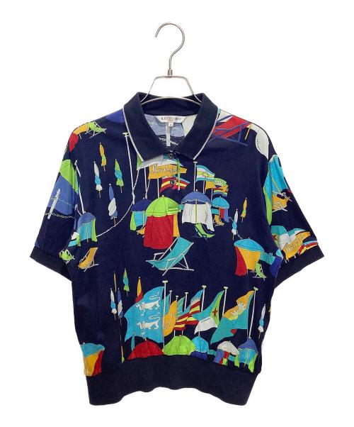 LEONARD SPORT（レオナール スポーツ）LEONARD SPORT (レオナール スポーツ) ポロシャツ ブルー サイズ:Lの古着・服飾アイテム