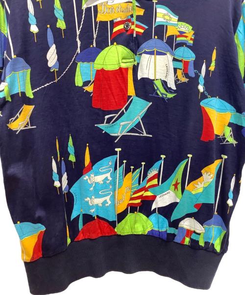 LEONARD SPORT（レオナール スポーツ）LEONARD SPORT (レオナール スポーツ) ポロシャツ ブルー サイズ:Lの古着・服飾アイテム