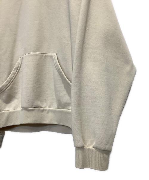 coperni（コペルニ）COPERNI (コペルニ) ロゴプリントプルオーバーパーカー ベージュ×パープル サイズ:Mの古着・服飾アイテム