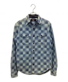RRL（ダブルアールエル）の古着「チェックシャツ」｜ブルー
