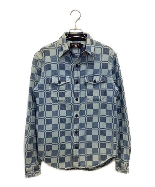 RRL（ダブルアールエル）RRL (ダブルアールエル) チェックシャツ ブルー サイズ:XSの古着・服飾アイテム