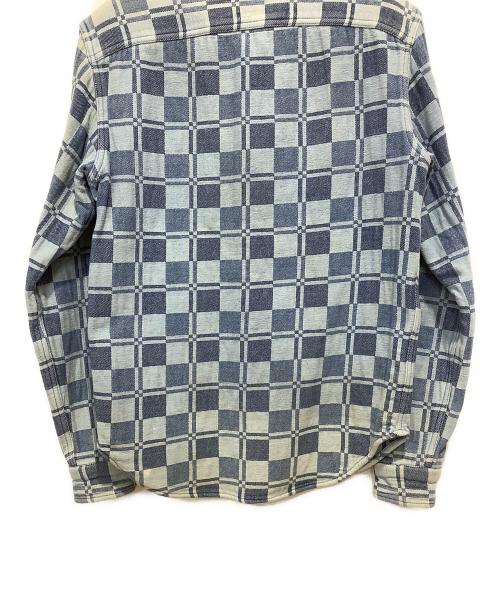 RRL（ダブルアールエル）RRL (ダブルアールエル) チェックシャツ ブルー サイズ:XSの古着・服飾アイテム