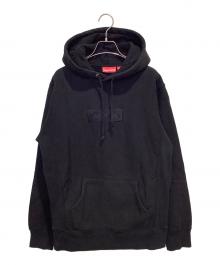 SUPREME（シュプリーム）の古着「Tonal Black Box Logo Hoodie 14AW」｜ブラック