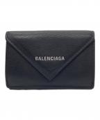 BALENCIAGAバレンシアガ）の古着「PAPER ZA MINI WALLET」｜ブラック