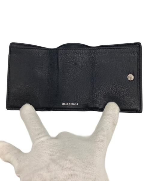 BALENCIAGA（バレンシアガ）BALENCIAGA (バレンシアガ) PAPER ZA MINI WALLET ブラックの古着・服飾アイテム