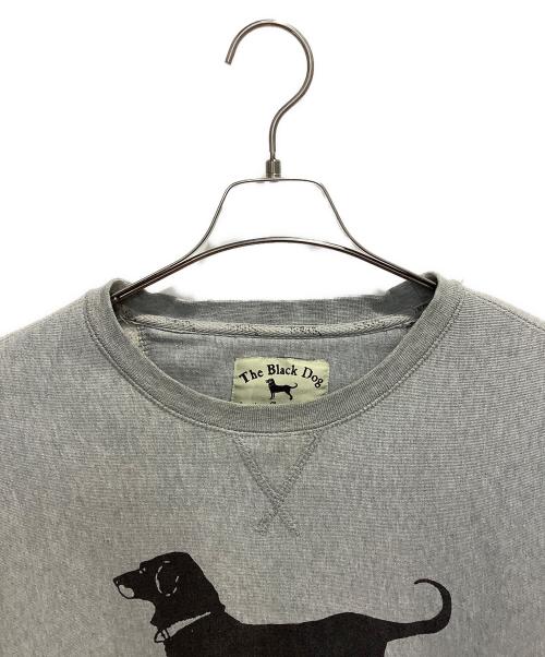 THE BLACK DOG（ブラックドッグ）THE BLACK DOG (ブラックドッグ) クルーネック スウェット グレー サイズ:Lの古着・服飾アイテム