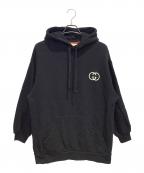GUCCIグッチ）の古着「プルオーバーパーカー」｜ブラック