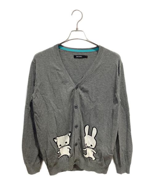 CUNE（キューン）CUNE (キューン) コットンニットカーディガン グレー サイズ:3の古着・服飾アイテム