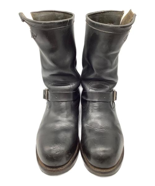 CHIPPEWA（チペワ）CHIPPEWA (チペワ) エンジニアブーツ 70s-80s プリント黒タグ ブラック サイズ:SIZE 不明 (推定25cm)の古着・服飾アイテム