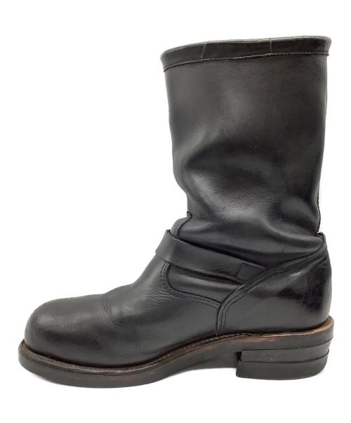 CHIPPEWA（チペワ）CHIPPEWA (チペワ) エンジニアブーツ 70s-80s プリント黒タグ ブラック サイズ:SIZE 不明 (推定25cm)の古着・服飾アイテム
