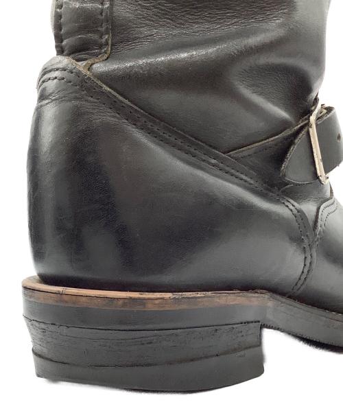 CHIPPEWA（チペワ）CHIPPEWA (チペワ) エンジニアブーツ 70s-80s プリント黒タグ ブラック サイズ:SIZE 不明 (推定25cm)の古着・服飾アイテム