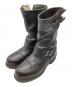 CHIPPEWA（チペワ）の古着「エンジニアブーツ 70s-80s プリント黒タグ」｜ブラック
