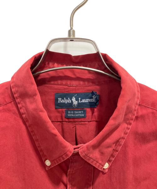 RALPH LAUREN（ラルフローレン）RALPH LAUREN (ラルフローレン) BIG SHIRT レッド サイズ:XLの古着・服飾アイテム