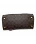 中古・古着 COACH (コーチ) シグネチャー 2WAYバッグ ブラウン×レッド：10000円