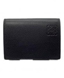 LOEWE（ロエベ）の古着「トライフォールド 3つ折り財布」｜ブラック