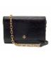TORY BURCH（トリーバーチ）の古着「チェーンショルダーウォレット」｜ブラック×ゴールド